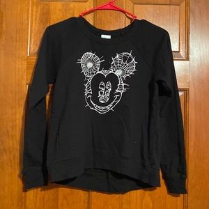 Disney Black Mickey Mouse Halloween Sweatshirt